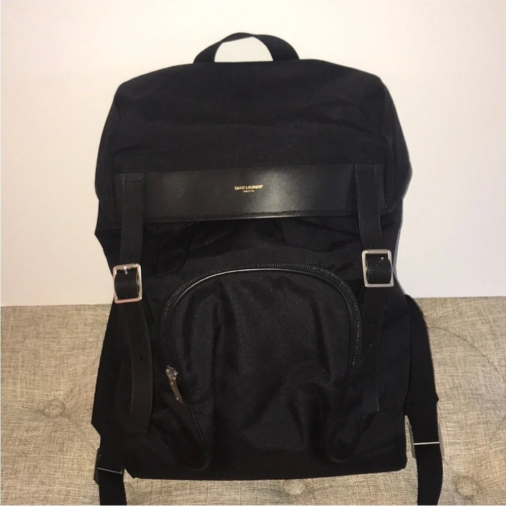 Saint Laurent Classic Black Backpack